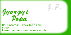 gyorgyi popa business card